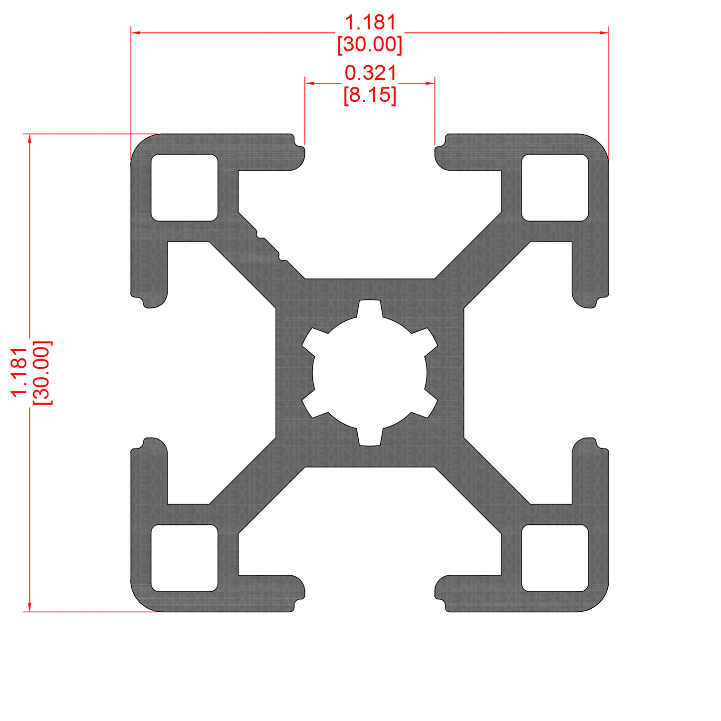 Structural Profile 30 x 30