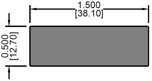 Solera de 0.50" X 1.50"