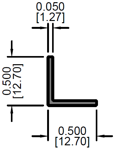 Angulo de 1/2"