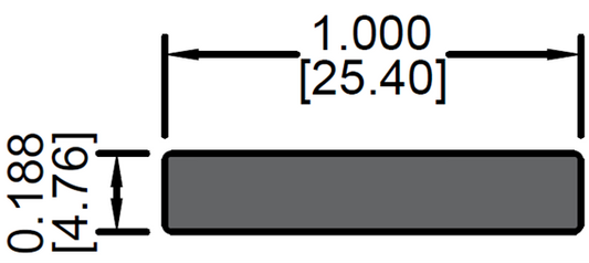 Solera de 0.188" x 1"
