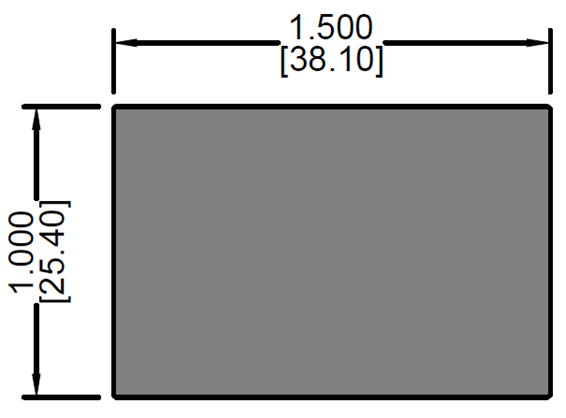 Solera de 1.00" X 1.50"