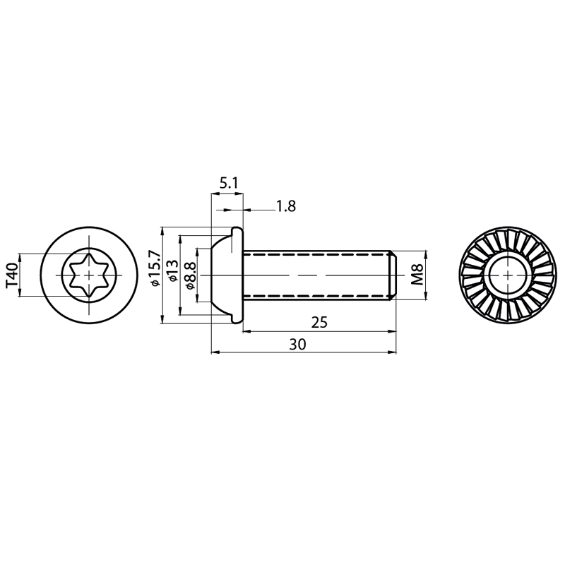 Tornillo hexagonal