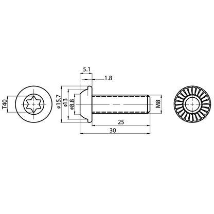 Tornillo hexagonal