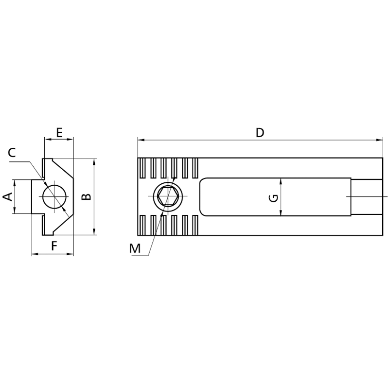 Connector for structural profile